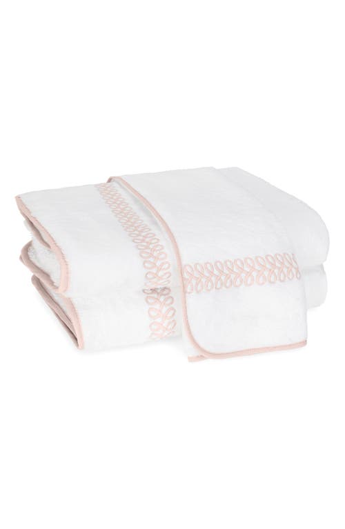 Matouk Astor Braid Bath Sheet In Blush