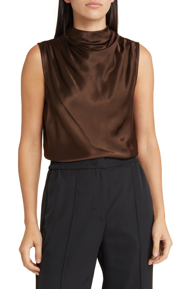 Rails Kaleen Funnel Neck Satin Top, Main, color, 