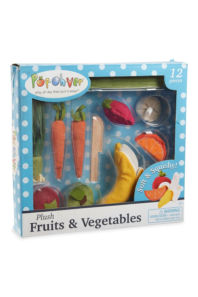Plush Fruits & Veggies Play Set, Main, color, NO COLOR FAMILY