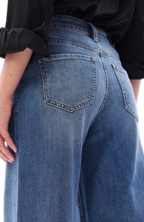 Bayeas Mid Rise Wide Leg Jeans In Blue