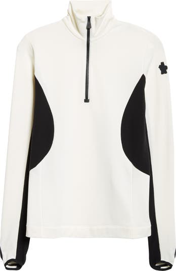 Moncler Grenoble Colorblock Long Sleeve Quarter Zip Ski Top