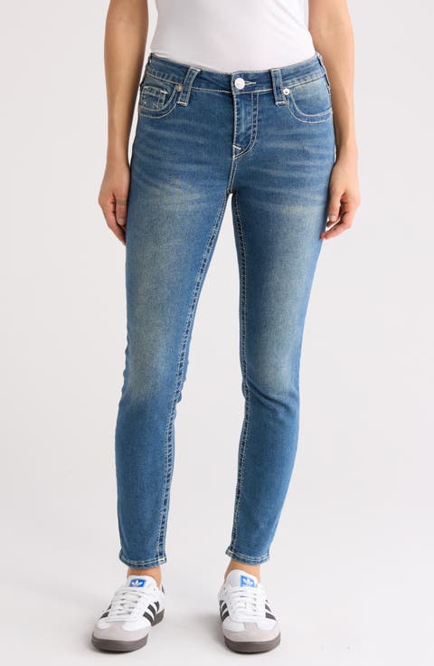 Jennie Big T Mid Rise Skinny Leg Jeans (Light Frostbitten)
