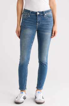 True Religion Jennie Big T Mid Rise Skinny Leg Jeans
