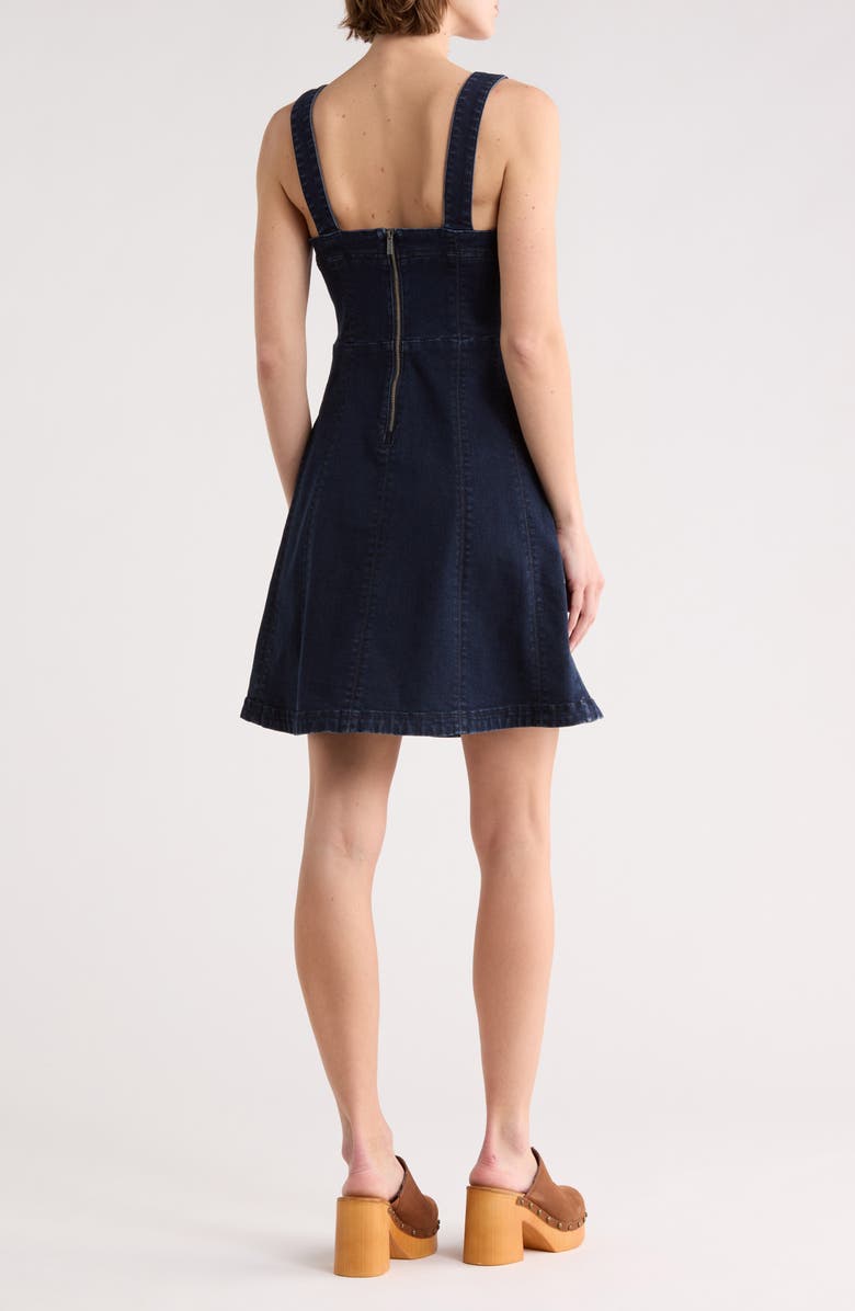 Habitual Square Neck Denim Minidress, Alternate, color, Loch