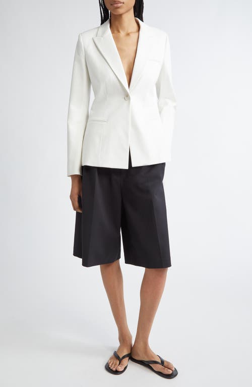 Partow Flynn Single Breasted Blazer In White