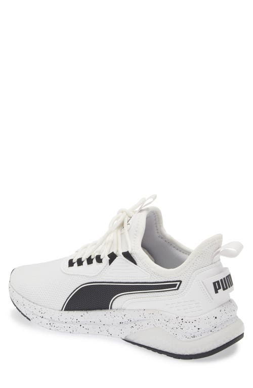 Puma Amplifier Speckle Sneaker In White