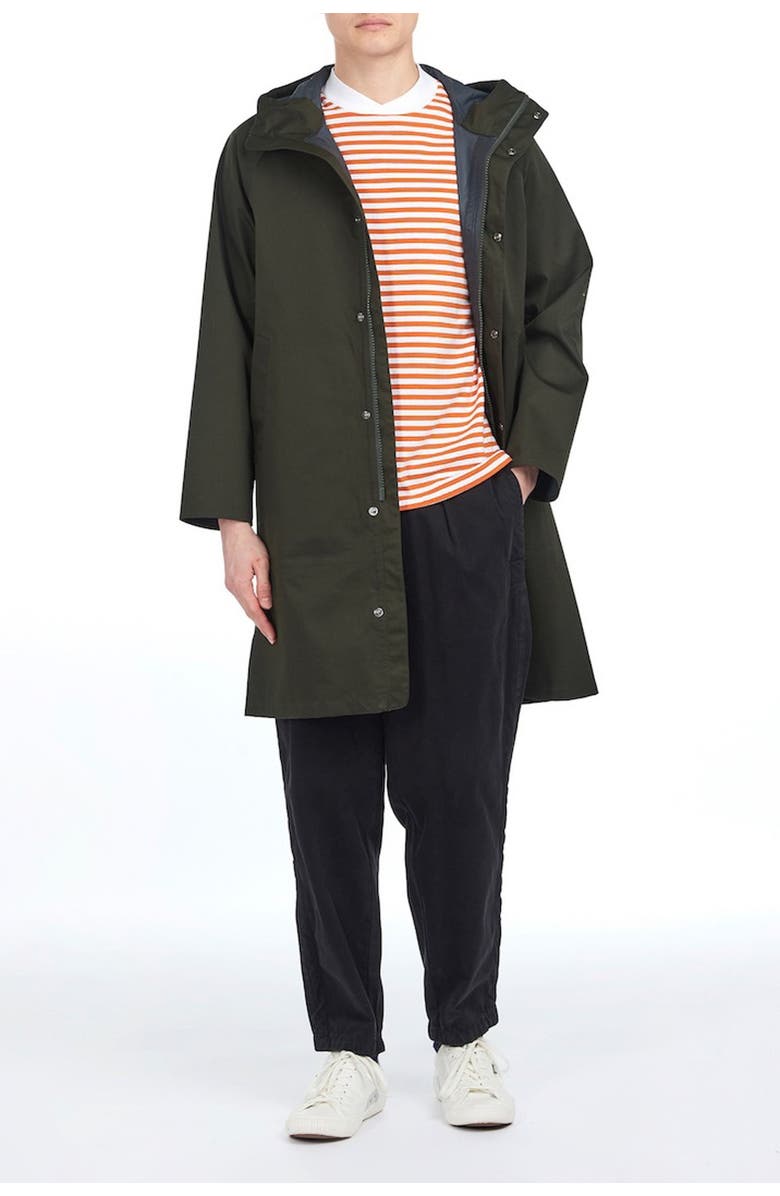 Barbour Hooded Hunting Jacket, Alternate, color,