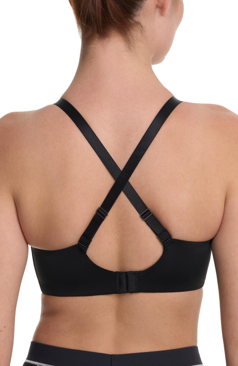 Natori Elevate Convertible Wireless Sports Bra, Alternate, color, Black