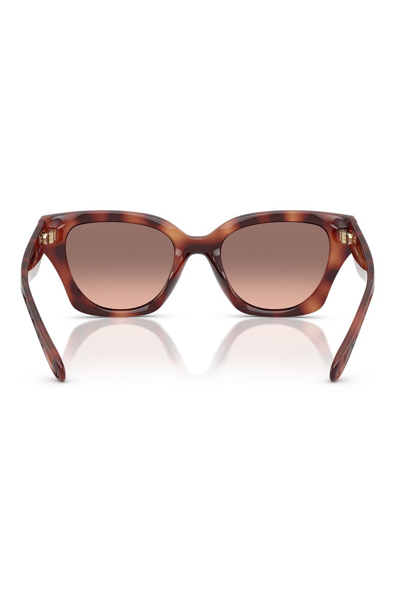 53mm Gradient Butterfly Sunglasses, Alternate, color, CARAMEL TORTOISE