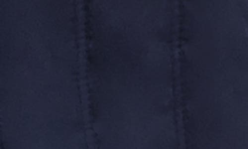 Laundry By Shelli Segal Puffer Jacket With Faux Fur Trim Hood In Blue