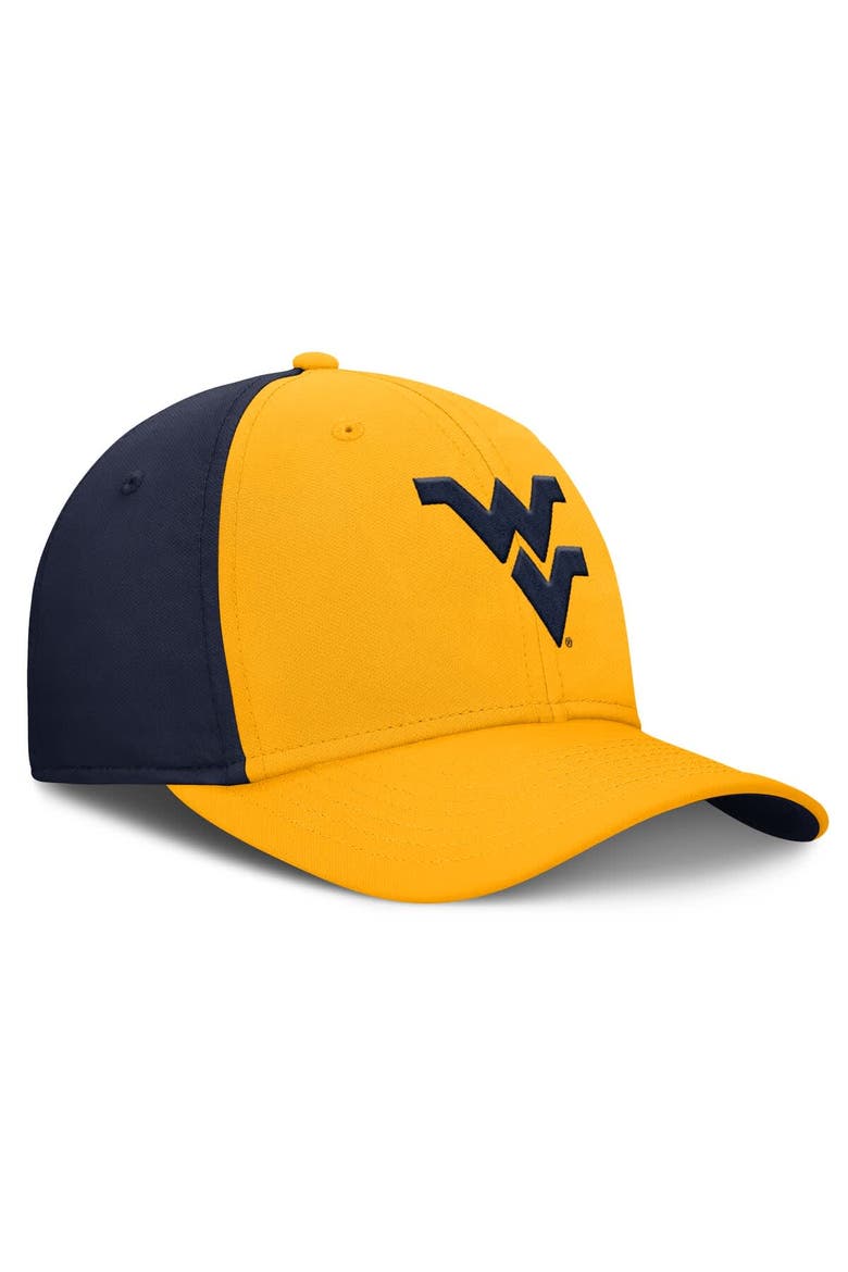 Men's Nike Gold/Navy West Virginia Mountaineers 2025 Sideline Rise Local Performance Flex Hat, Alternate, color, Gold