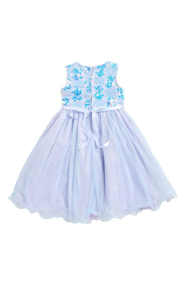 Rare Editions Kids' Sequin Mesh Maxi Dress, Alternate, color, 