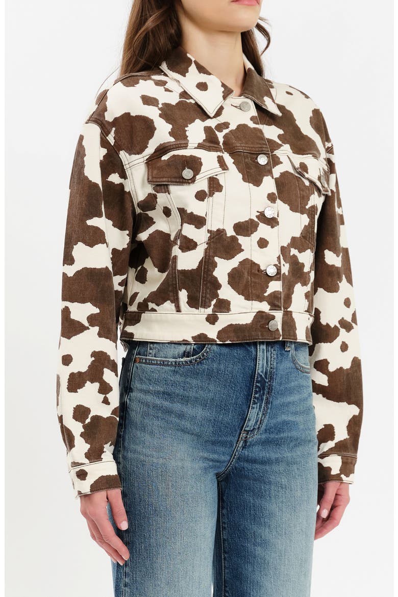 Del Mar Spotted Crop Denim Jacket, Alternate, color, SPOTTED