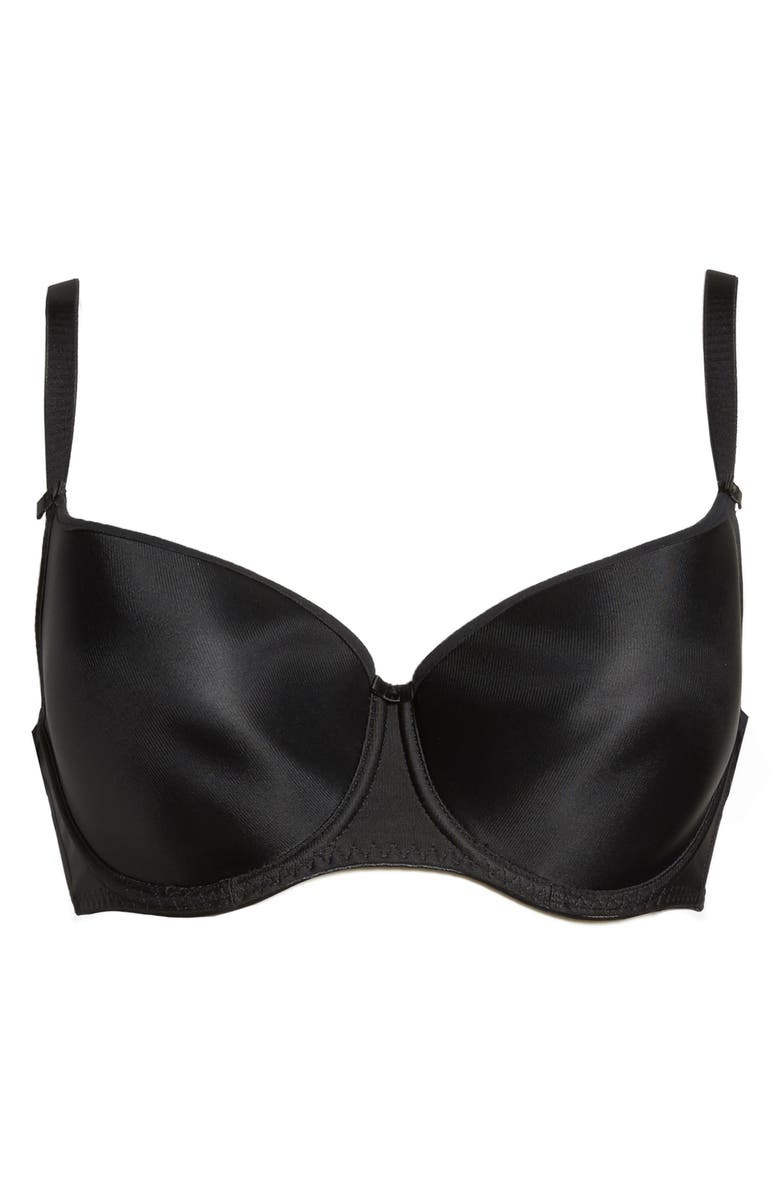 Fantasie Underwire Smoothing T-Shirt Bra, Alternate, color, Black