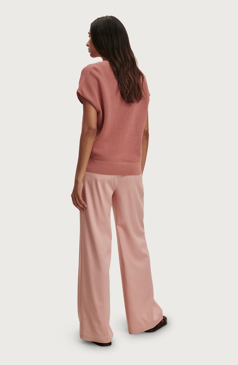 Varley Ashford Knit V-Neck Sweater, Alternate, color, Ash Rose