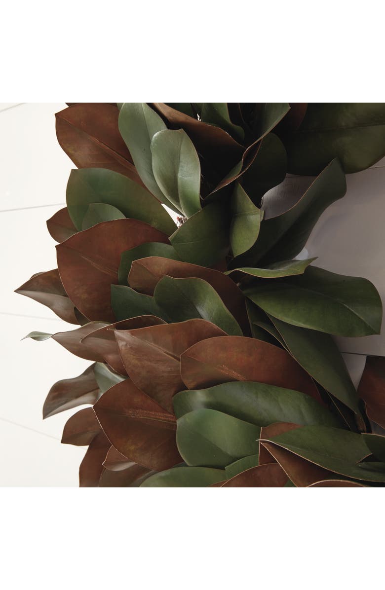 Napa Home & Garden Grand Magnolia Leaf Wreath 30", Alternate, color, 
