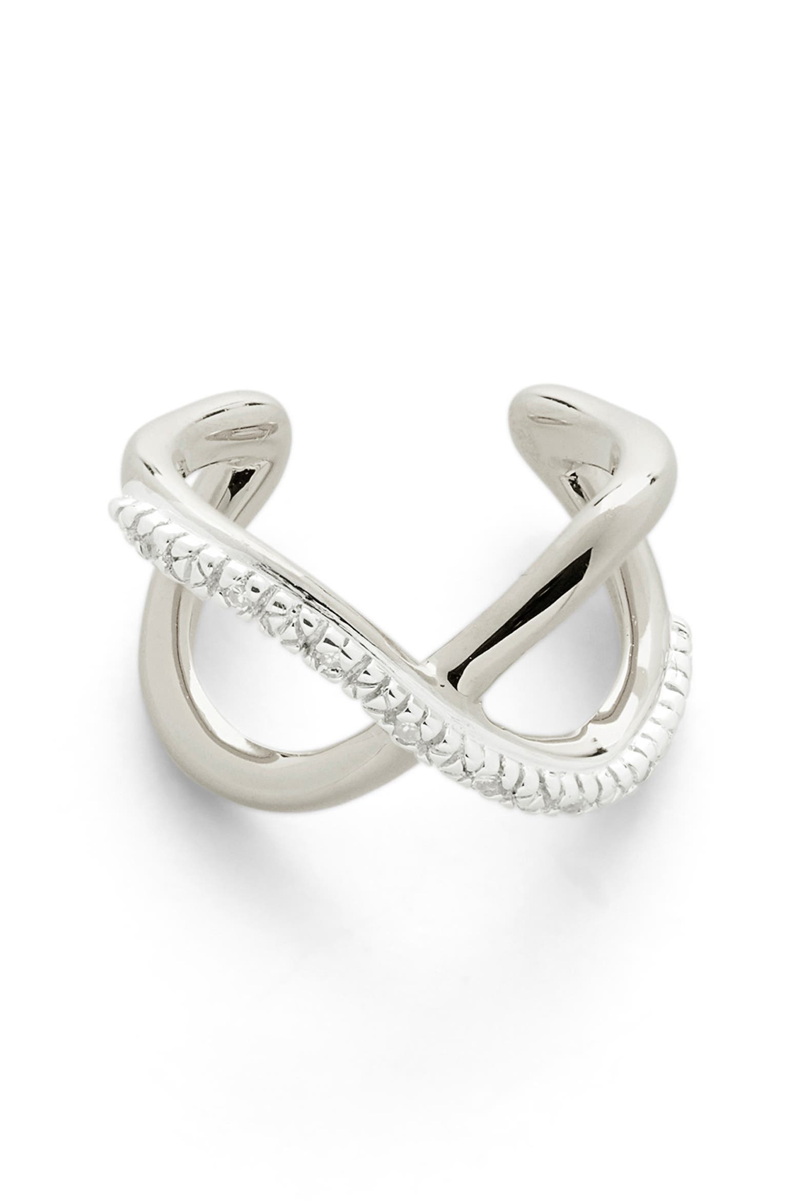 Diamond Inteechange Monica Vinader Riva Crossover Diamond Ear Cuff (Nordstrom Exclusive ...
