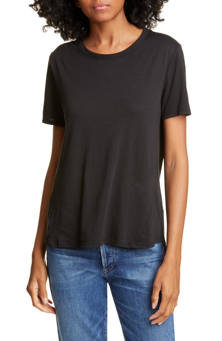 Veronica Beard Lauren High/Low Tee, Main, color, 