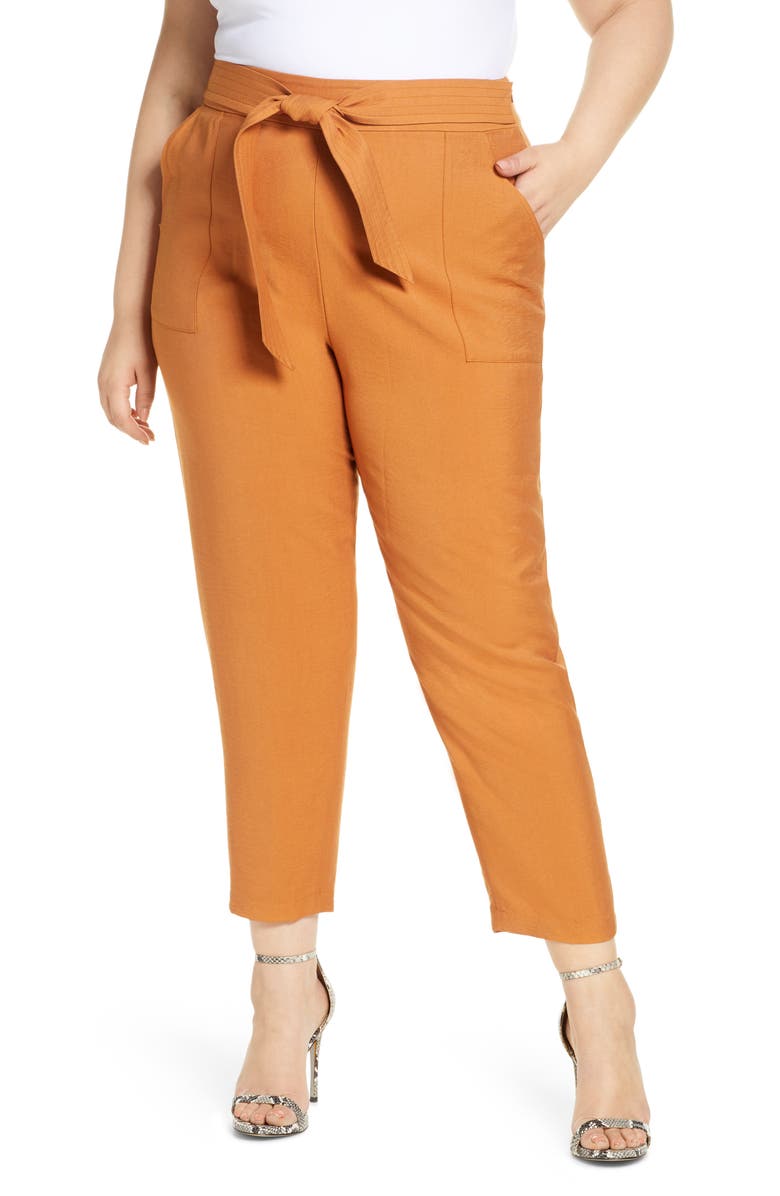 Leith Tie Waist Utility Pants, Main, color, 