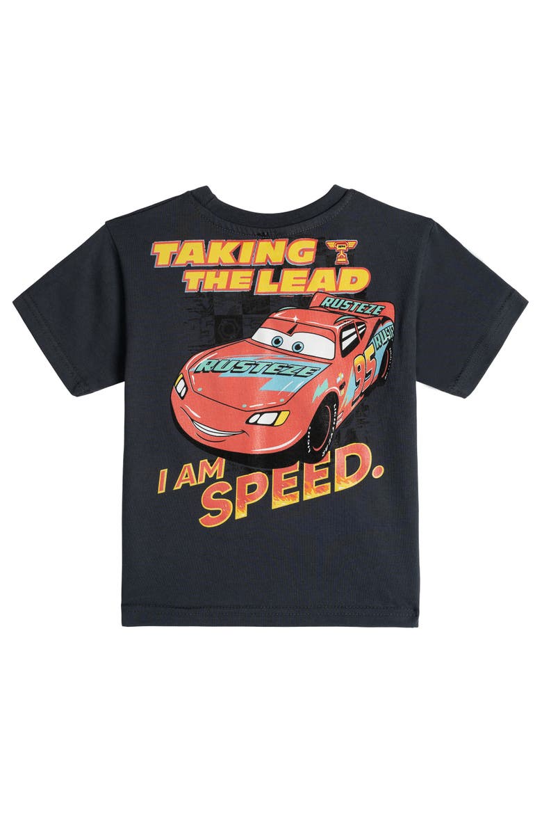 Cars Lightning McQueen Athletic 2-Piece T-Shirt and Shorts Set, Alternate, color, McQueen Charcoal