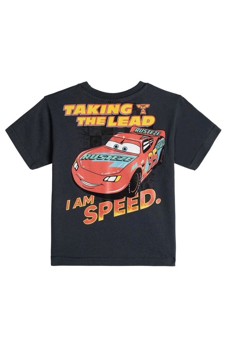 Disney Cars Lightning McQueen Athletic 2-Piece T-Shirt and Shorts Set, Alternate, color, Mcqueen Charcoal