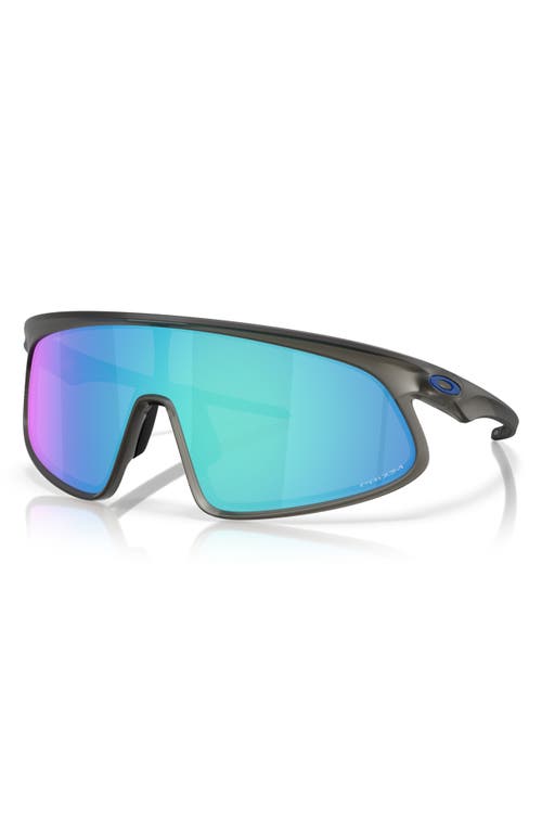 Oakley Rslv 149mm Prizm Polarized Shield Sunglasses In Sapphire