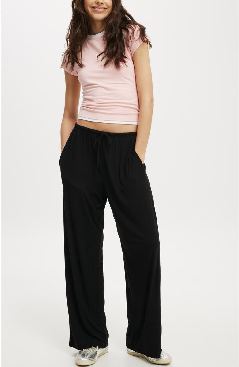 Cotton On Women's Blair Wide Leg Pant, Alternate, color, Black