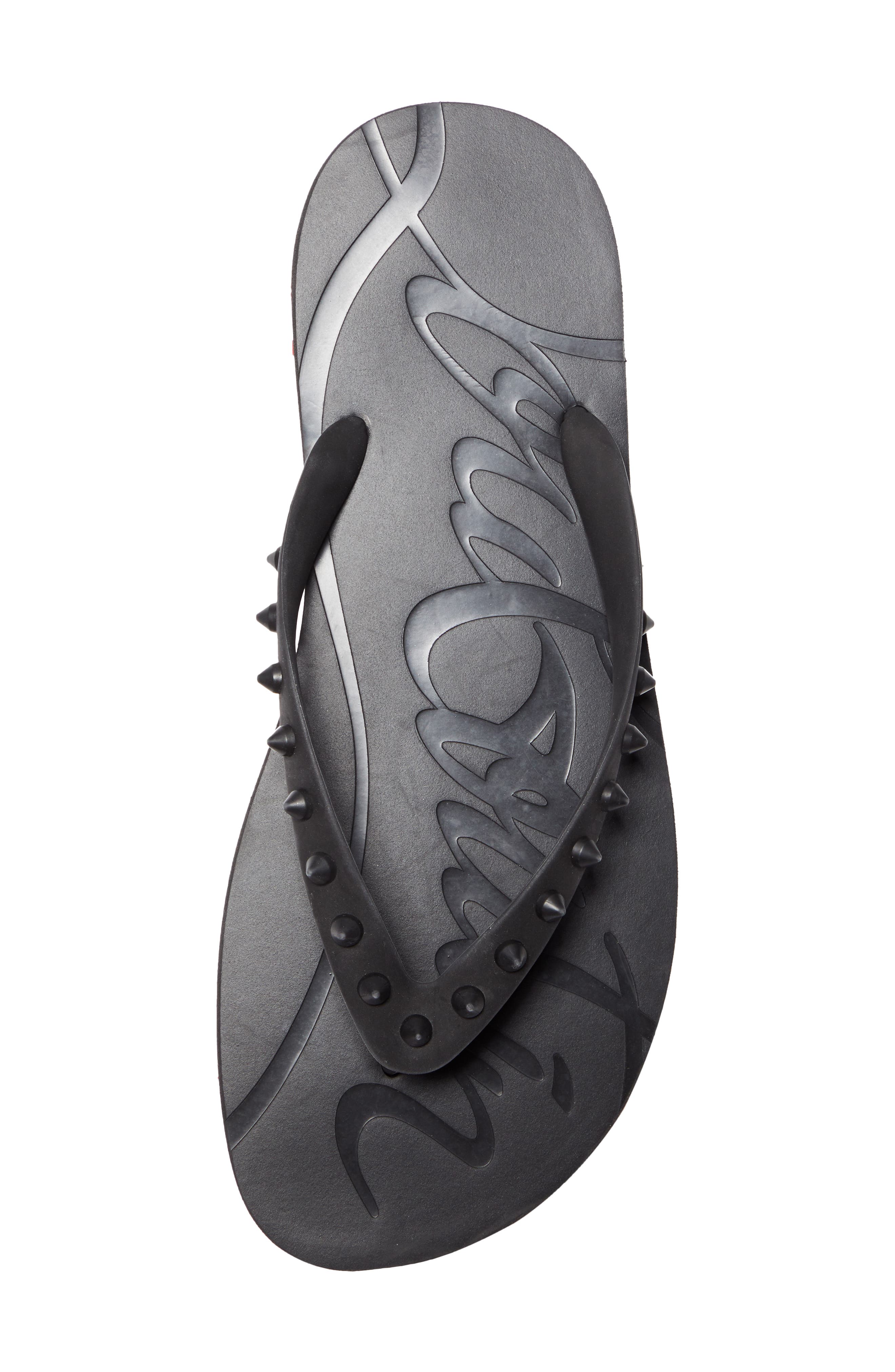 Loubi Flip Flop, Alternate, color, BLACK