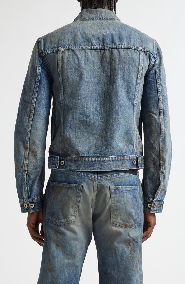 Rick Owens DRKSHDW Denim Trucker Jacket, Alternate, color, Vintage Wash