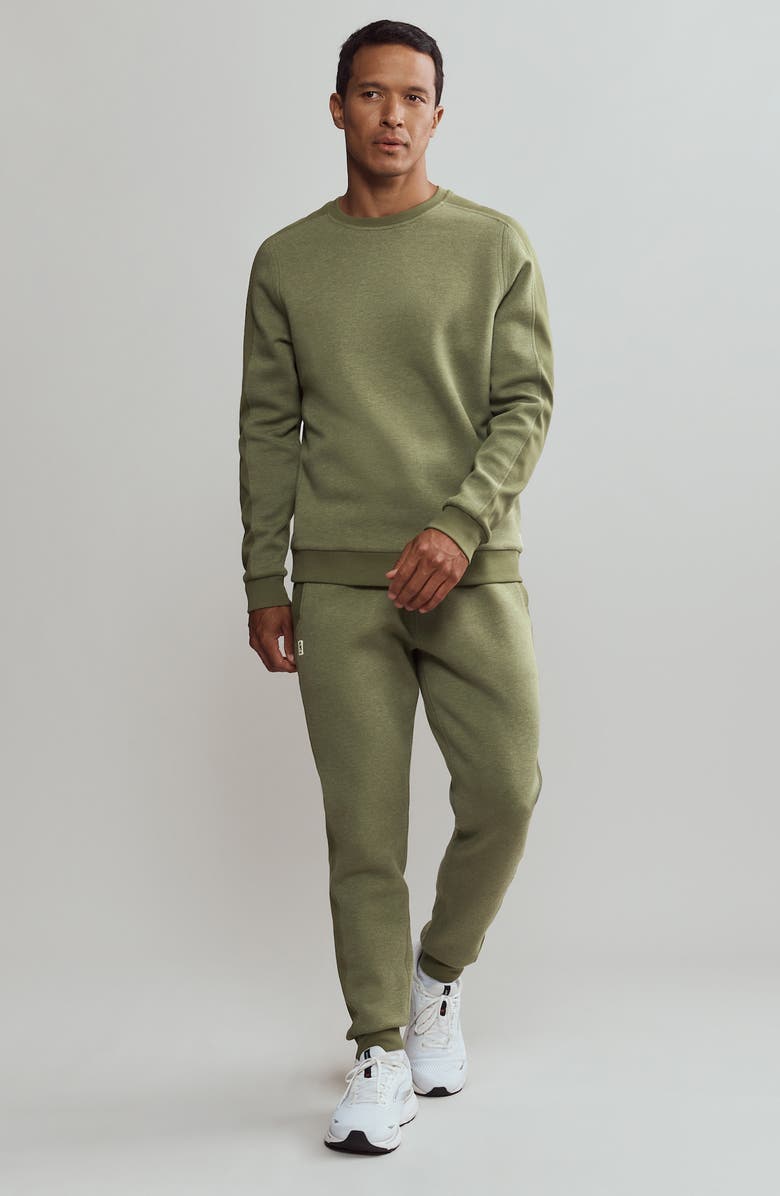 Rhone Heritage Midweight Crewneck Sweatshirt, Alternate, color, Olivine Heather