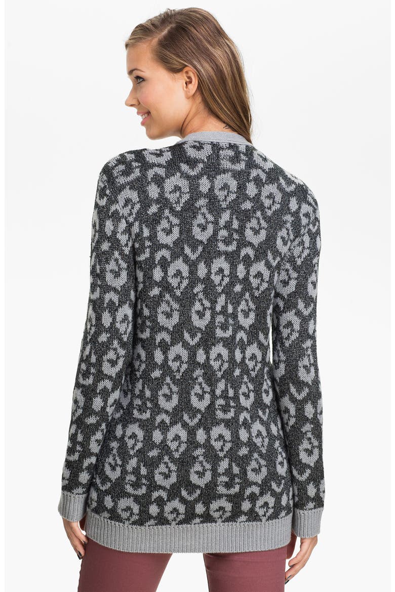 Leopard Spot Cardigan, Alternate, color, ANIMAL SPOTS BLACK