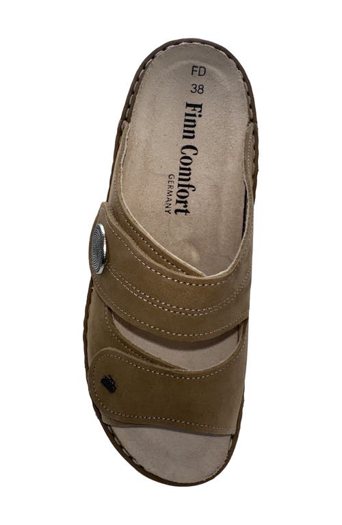 Finn Comfort Sansibar Slide Sandal In Tan