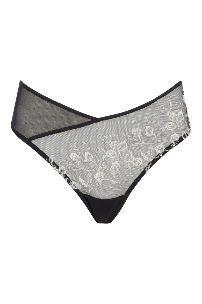Flawless Thong, Main, color, BLACK/ IVORY