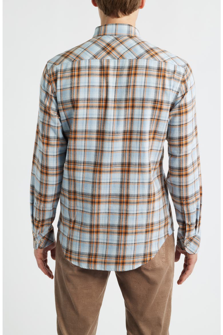 Winstead Modern Fit Plaid Cotton Button-Up Shirt, Alternate, color, GOLDEN