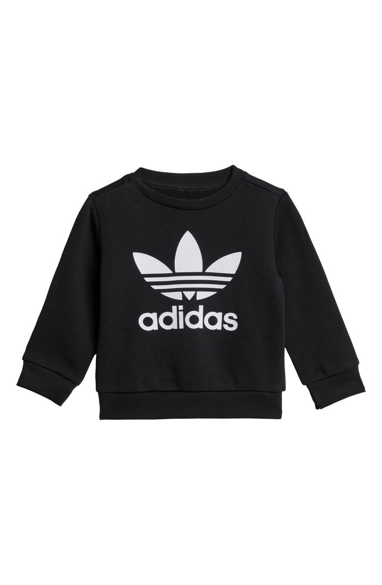 adidas Adicolor Trefoil Crewneck Sweatshirt & Joggers Set, Alternate, color,