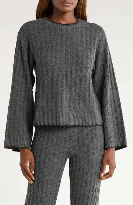 Rylynn Cable Flare Sleeve Sweater