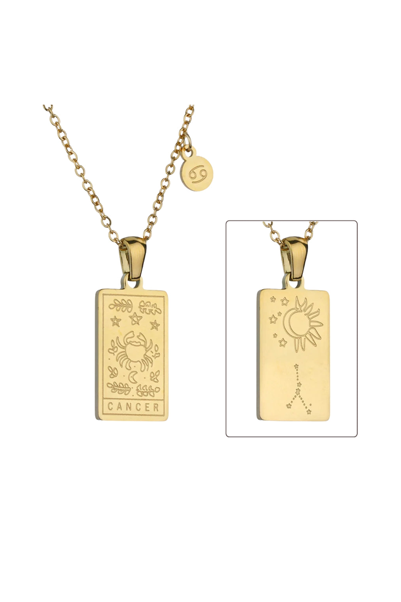 Zodiac Constellation Pendant Necklace, Alternate, color, Cancer
