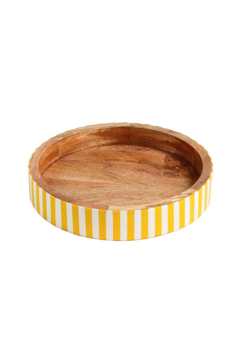 Nohar Mot Wood Tray Curated Decor, Main, color, Yellow