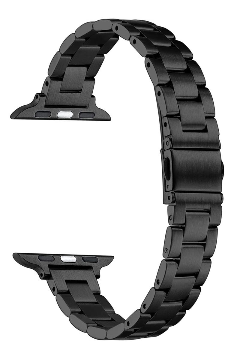 The Posh Tech Sloan Stainless Steel Skinny Apple Watch<sup>®</sup> Bracelet Watchband, Alternate, color, 