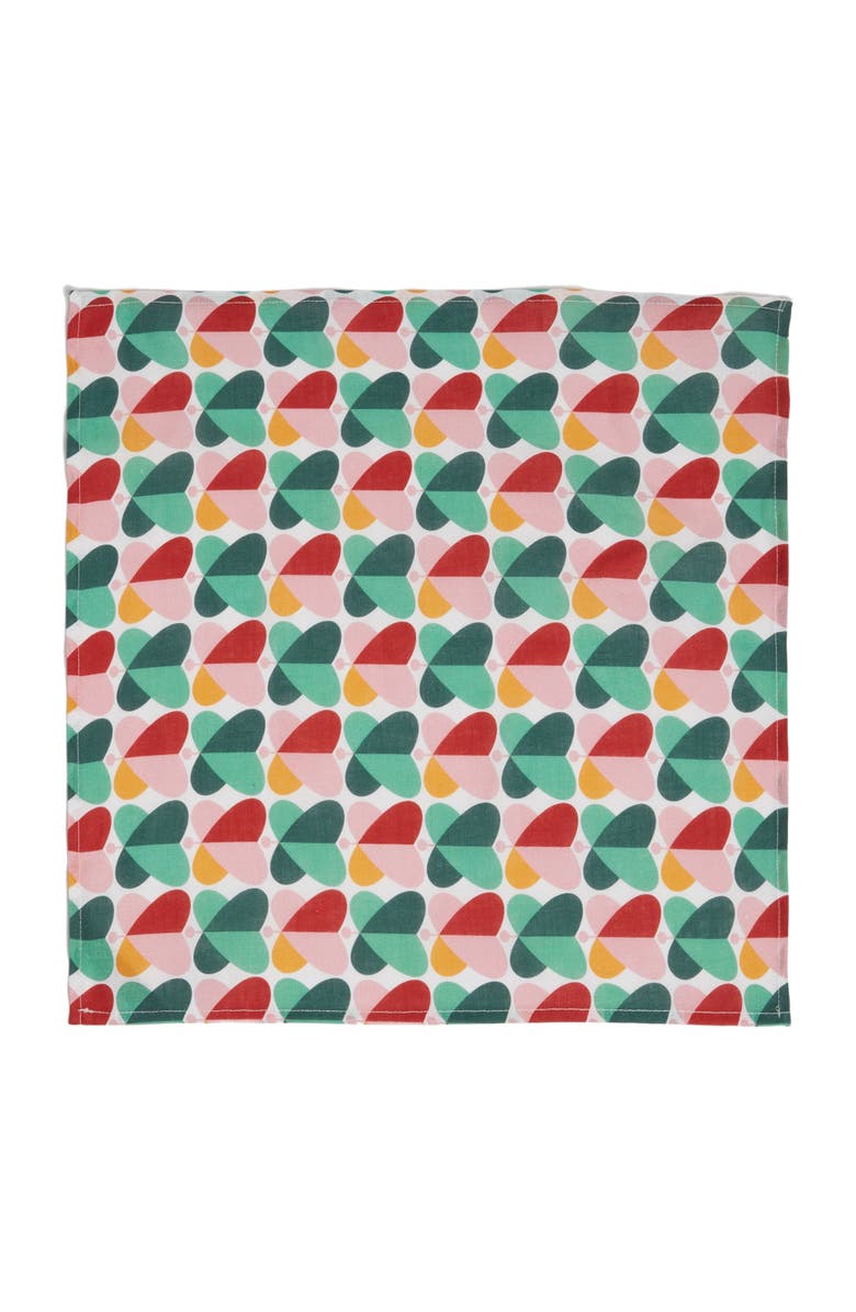 La DoubleJ Large Napkins Set Of 6 (45X45) Farfalle Multicolor, Alternate, color, Farfalle Multicolor