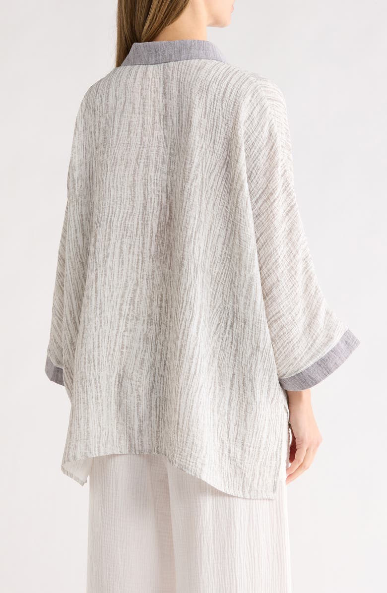 PATRIZIA LUCA Boxy Patch Pocket Button-Up Shirt, Alternate, color, Grey