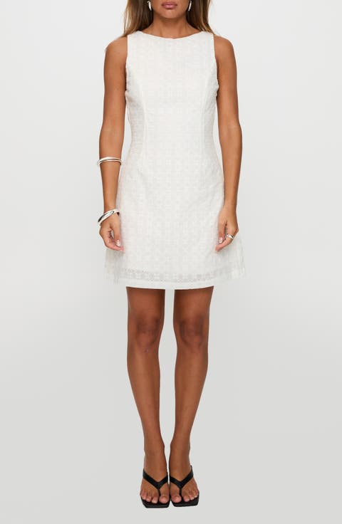 Pacie Broderie Cotton Minidress