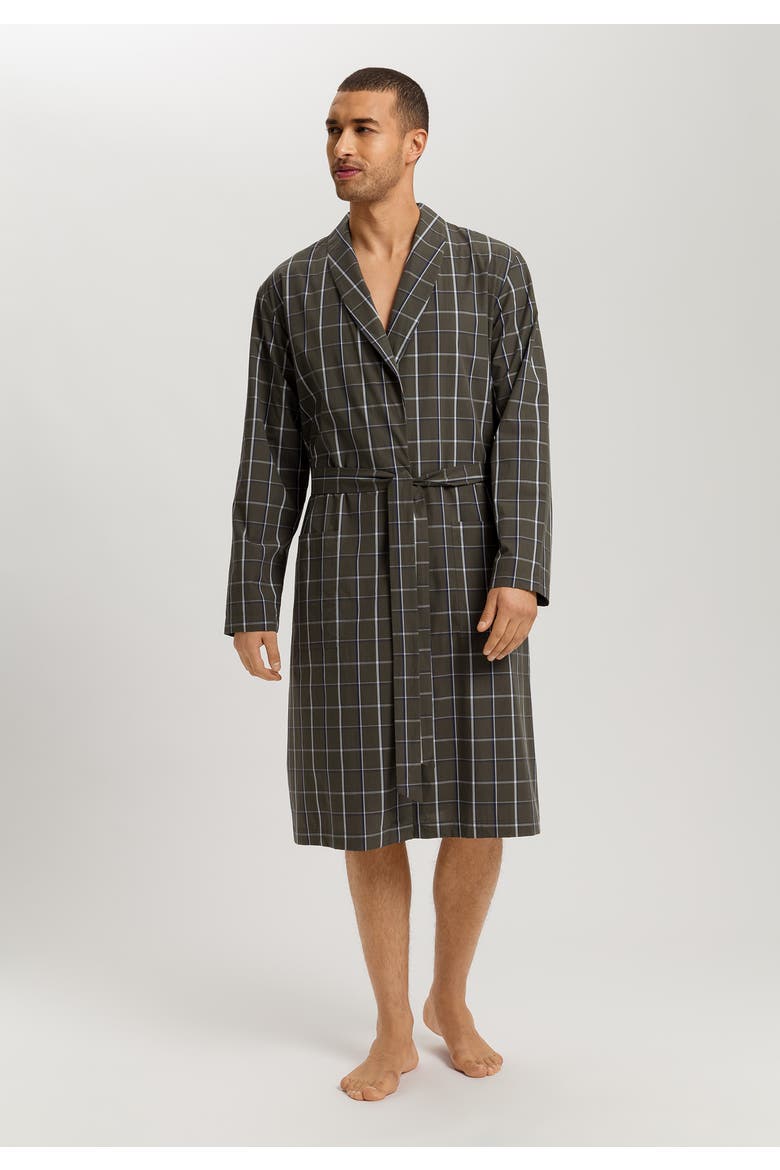 Night And Day Cotton Shawl Collar Robe, Alternate, color, Urban Check