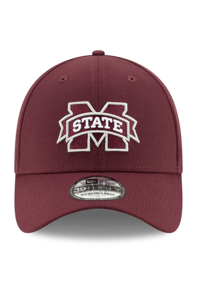 Men's New Era Maroon Mississippi State Bulldogs College Classic 39THIRTY Flex Hat, Alternate, color, Maroon