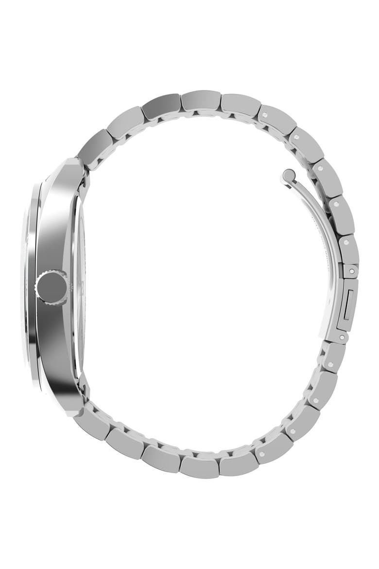 Three-Hand Two-Tone Stainless Steel Watch, Alternate, color, SILVER