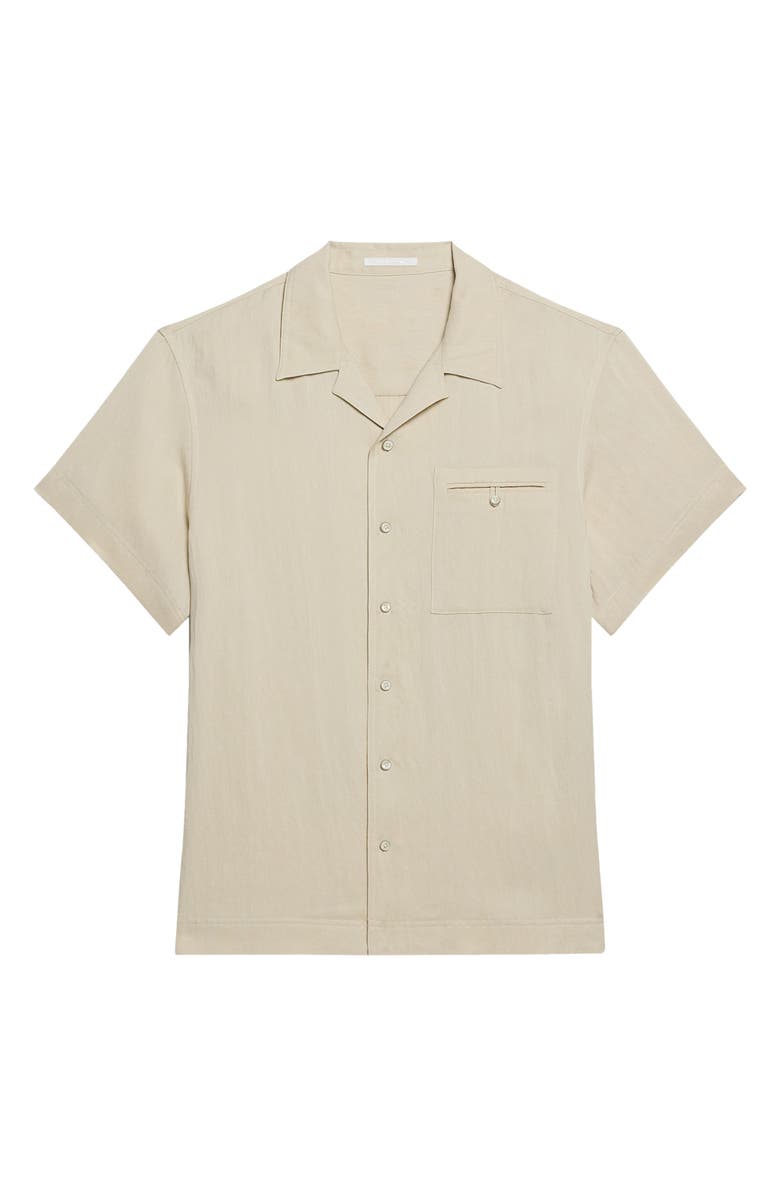 Helmut Lang Solid Camp Shirt, Alternate, color, 