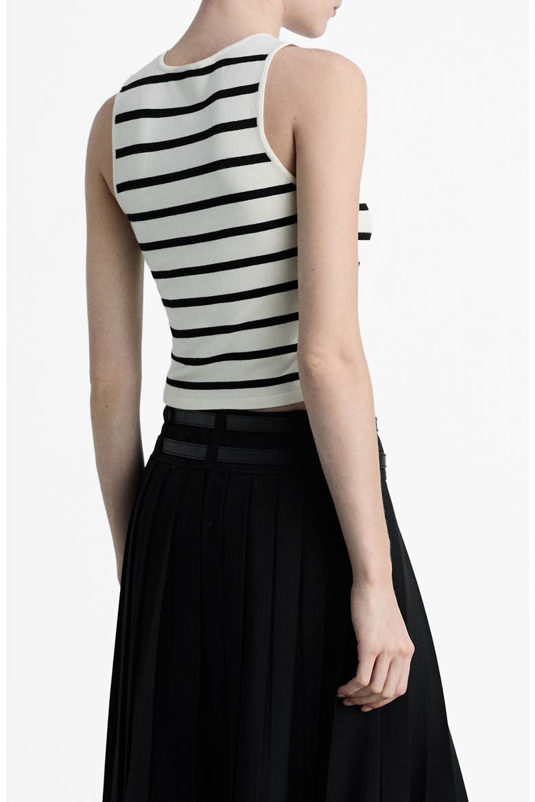 Stripe Knit Crop Tank, Alternate, color, BLACK