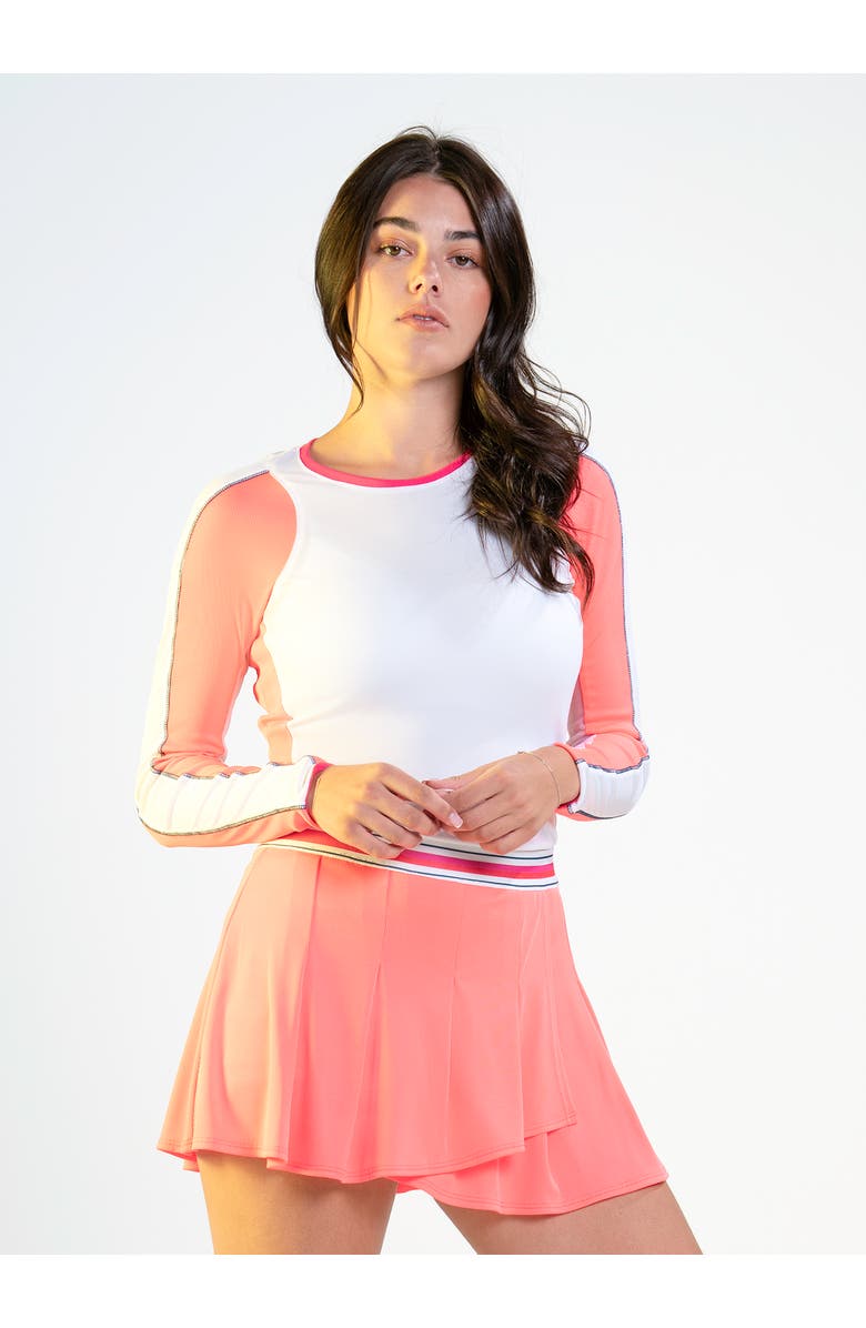 Lucky in Love Glow Stroke Skirt, Alternate, color, Hot Lava