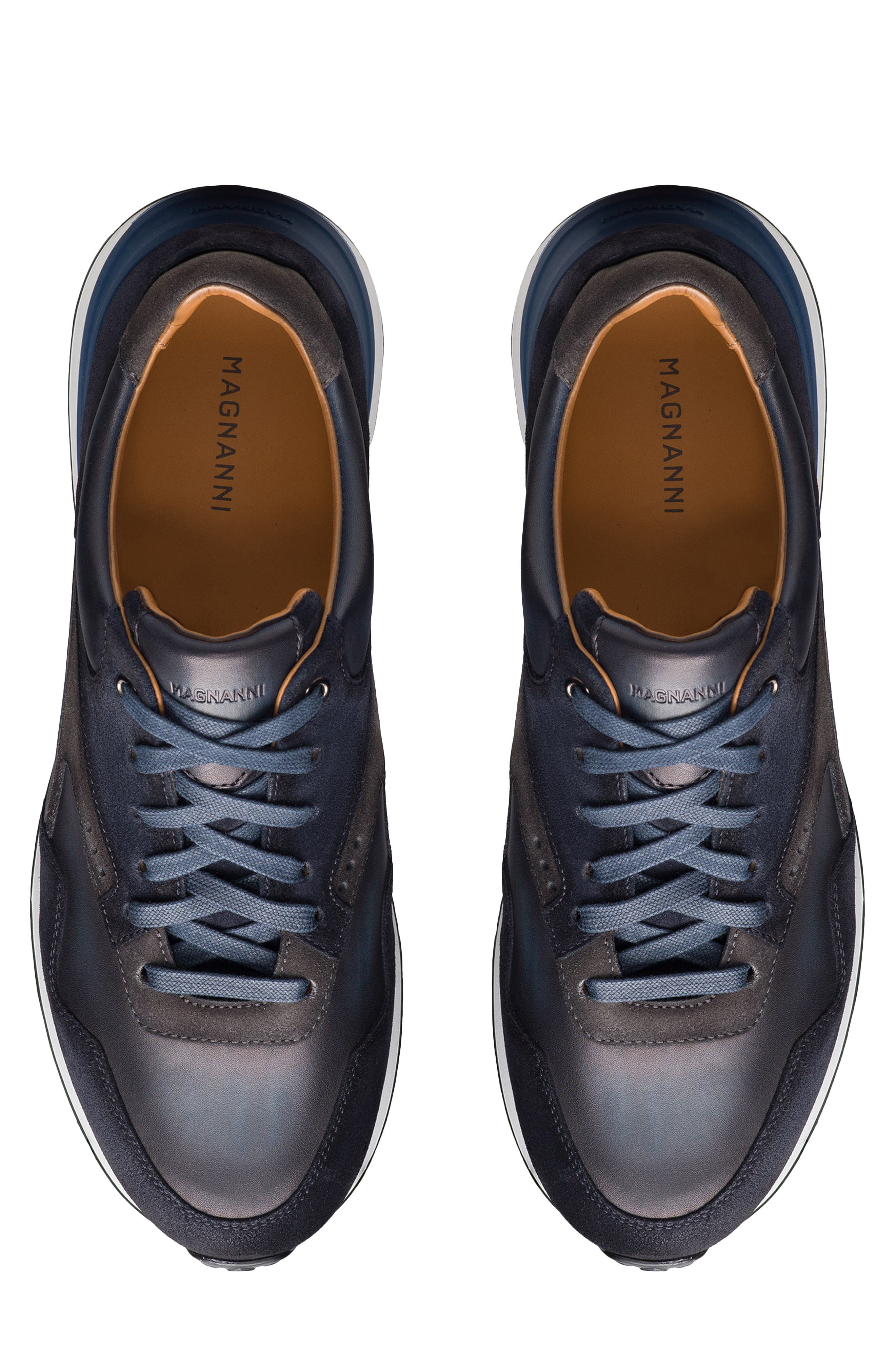 Simo Sneaker, Alternate, color, NAVY/ NAVY SUEDE
