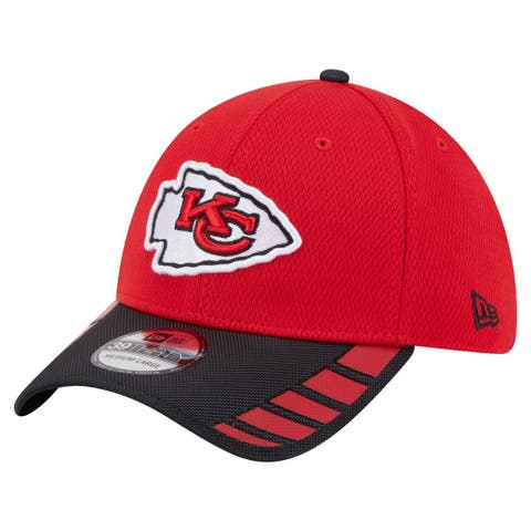 Men's New Era Red Kansas City Chiefs Visor Hit 39THIRTY Flex Hat